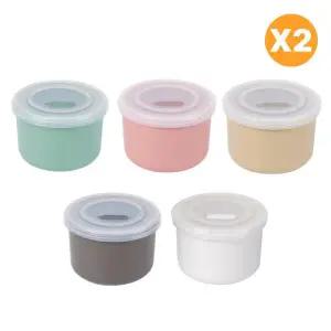 블루마마 유아식기 휴대용 도자기 밀폐 용기 도시락