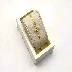 24K 순금 1돈 아바 팔찌(18K 연결고리 장식)