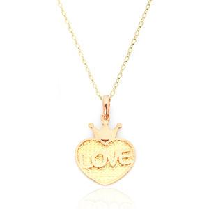 14K/18K 미아방지 목걸이_러브 하트