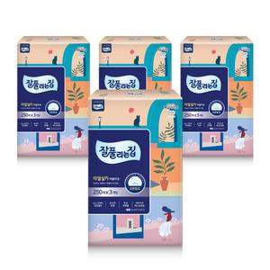잘풀리는집 리얼실키 미용티슈 250매 3개입 x 2개 각티슈