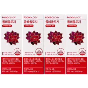 푸드올로지 콜레올로지 서현 빨간통 다이어트 60정 x 4박스 x 4개월분