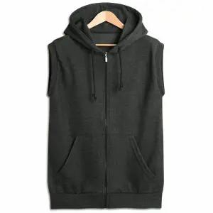 [하프클럽/탑보이]남녀공용 특양면 민소매 후드집업 (AB024)