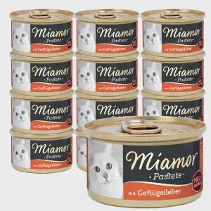 미아모아 캔 파스테이트 캔 치킨+칠면조 간 85gx12개 고양이 습식 주식캔 사료