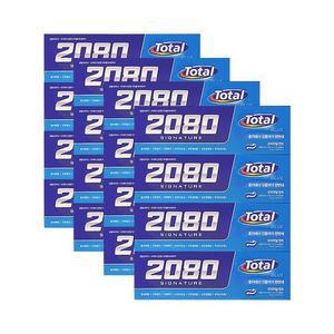 애경 2080 시그니쳐 토탈 블루치약 125g 4입 x4