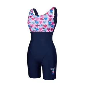[레노마수영복](하남점)지퍼백 폴리백 2종 무상증정여아 컬러하트 반신수영복 네이비 RN-GS2E864-NV