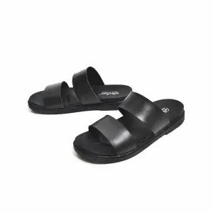 [하프클럽/세자매]소가죽 남성샌들 여름슬리퍼 쿠셔닝이좋은 남자스트랩샌들