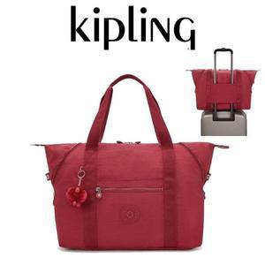 갤러리아 키플링 2박3일 여행 보스턴백 아트 M 펑키 레드 KOCBR01 FNRD