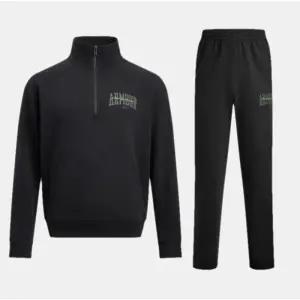 [롯데백화점]언더아머 남성 기모 플리스 하프 집업 맨투맨 일자핏 팬츠 트레이닝복 세트 0179-0180001