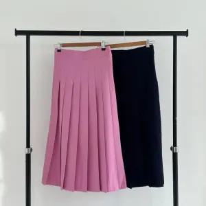 벌라느 주름디테일 치마 여성 스트레치 A라인 봄출근룩