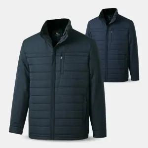 남성 털 안감 나염 겨울 신사 패딩 점퍼 GPD03 중년