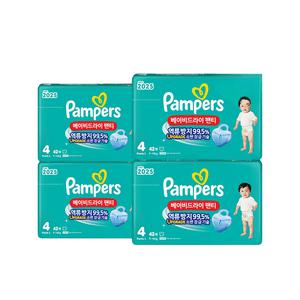 팸퍼스 2025 베이비드라이 팬티형 기저귀 4단계 총168매 9-14kg 역류방지