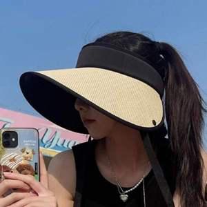 챙넓은 썬캡 모자 여성 큰챙 휴양지 돌돌이썬캡