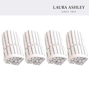 [로라애슐리]로라애슐리 뉴클래식 스트라이프 60수 타월 4P (블루/브라운)