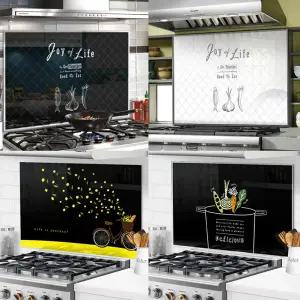 주방 강화유리 아트보드 싱크대 벽 오염방지 70x60