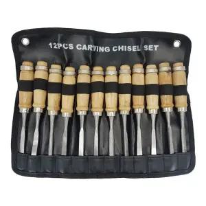 [하프클럽/]목공끌 DIY 다듬기 V끌 조각칼 치즐세트 12PCS
