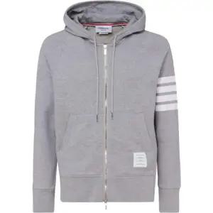 (당일) 25FW 톰 브라운 사선 완장 그레이 후드 집업 MJT022H 00535 068