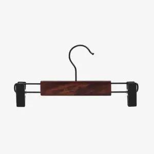 원목 바지걸이 5p 24cm 옷가게 치마 나무 옷걸이 논슬립 바지 자국없는 치마 정리