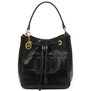 [헤지스](광주신세계)[26SS][H20퀼팅] 블랙 퀼팅 소가죽 복조리 크로스백 HIWA6E765BK