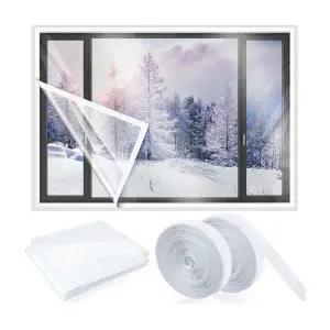 (포워드테크) EVA 벨크로 창문 방풍비닐 0.2mm 외풍차단 방풍막 보온 단열 바람막이