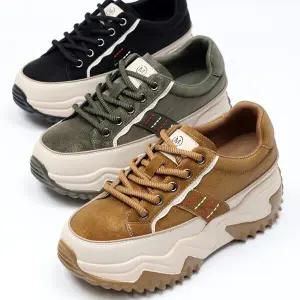 슈즈 키높이 기모 겨울 여성여자 운동화 슬립온 스니커즈 6.5cm smMJ2321