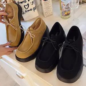 슈즈 스웨이드 키높이 여성여자 로퍼 운동화 슬립온 스니커즈 7cm sjaw-casper