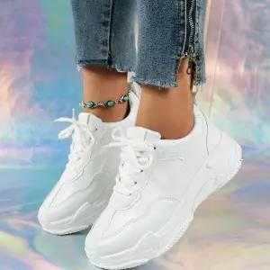 화이트 여성 운동화 데일리 캐주얼 5cm굽높이 패션 스니커즈 신발