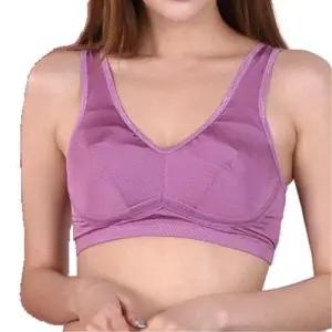 압박감없는 노와이어 인견 홑겹 스포츠브라 WFL6RIY
