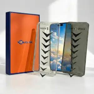 노블링크 풀커버 자동부착 보호필름 / 고화질 사생활보호 갤럭시 S25 + 플러스 울트라 아이폰17 프로 프로맥스 에어 강화유리 스크래치 지문 방지 프리미엄 9H 지문인식