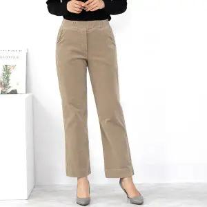 엄마옷 60대 여성 모슬린 코듀로이 기모 밴딩일자바지 516HJK100 중년여성/50대/70대/빅사이즈/할머니옷/마