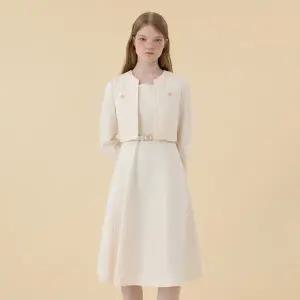 [케네스레이디][BYLYNN]버튼 포인트 트위드 원피스 EGOPOJ9800