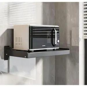 벽걸이 전자렌지 거치대 접이식 벽선반 주방 랙