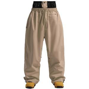 GSOU 스노우 남성 하이킹 팬츠 루즈핏 스키 방풍 야외용 배기 스노보드 여성 방수 겨울 단열