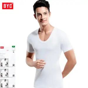 BYC 순면 U넥라운드 반팔런닝3매 BYC1903