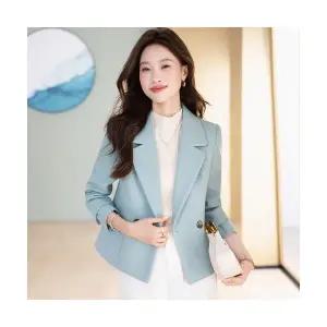 여자 정장 자켓 짧은 코트 가을 겨울 스러운 캐주얼 작은 상의 BE4