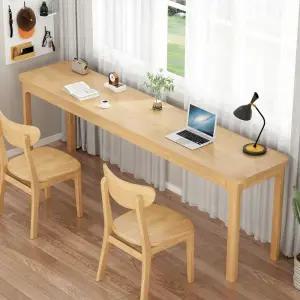 길다란책상 나무 고무나무 창가길다란책상 월넛