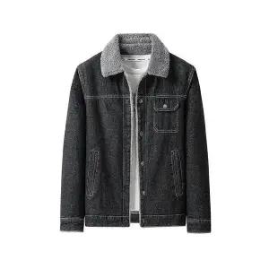 윈터솔져 남자 데일리룩 자켓 데님 칼라 도톰 가을 겨울 캐주얼 코트 상의 KUK4