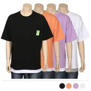 여름 휴가 면티 반팔 티셔츠 면 반팔티 남성티셔츠 (WFJ4QIK)