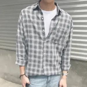 솔리드 옥스포드 남방 정장 정장셔츠 오버핏 줄무늬 (WFJ429E)