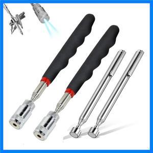 휴대용 텔레스코픽 자석 자석 펜 너트 볼트를 집어 들기위한 편리한 도구 용량 확장 가능한 픽업로드 스틱