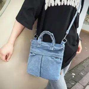 데님 워싱0262 토트 크로스백 (WFJ65ED)