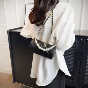 원통형 롤진주 크로스백 (WFJ65QM)