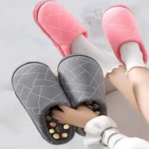 겨울용 조약돌 건강 사무실 실내화 지압슬리퍼