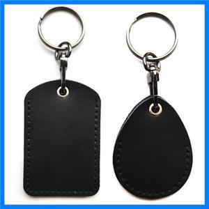 PU 가죽 방수 키 체인 도어록 키 링 카드 가방 유도 제어 RFID 태그 ID 카드 케이스 키 태그 보호 케이스 1