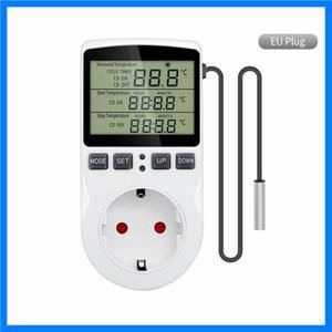 타이머 소켓 온도 조절기 디지털 온도 컨트롤러 EU 플러그 콘센트 타이머 스위치 포함 난방 냉방 AC 110V~2