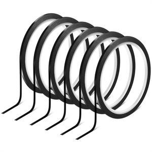 GG-얇은 화이트보드 테이프-6롤 18인치 드라이 지우기 테이프아트 차트 및 화이트보드용-핀스트라이프 종이