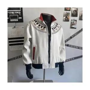 록쉬블몰 남성 바람막이 점퍼 빈티지 자수 재킷 봄 가을 차이나 코트 커플 캐주얼 상의 HO3