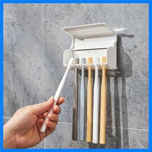 간단한 벽걸이 형 칫솔 랙 천공 된 칫솔 보관 랙 없음 칫솔 보관 랙 칫솔 홀더 벽