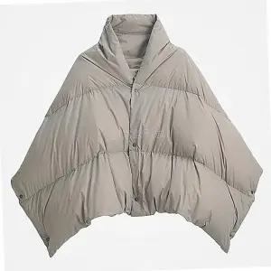 패딩담요 휴대용 캠핑 겨울 다크베이지 사무실 입는 경량 차박 다운 방풍 침낭 이불 망토