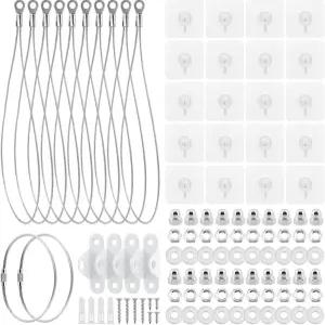 15.72인치 가구 앵커 키트 10개의 노드릴 TV 안전 스트랩 낙하 방지 팁 벽 지진 스트랩(표시된 대로)