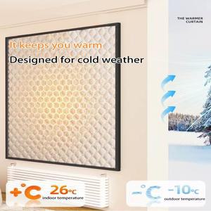 창방풍 따뜻한 커튼 차가운 이중 두꺼운 암막 방음 면 검정색 전체 조각  가능